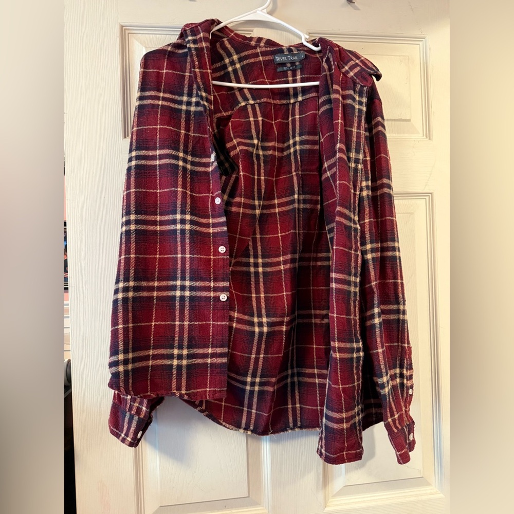 Men's Red Plaid Flannel Shirt